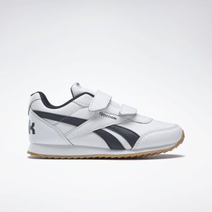 Adidasy Dziecięce Reebok Royal Classic Jogger 2.0 Białe/Granatowe PL 76JFAMD